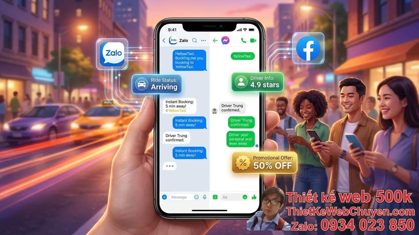 Tại Sao Doanh Nghiệp Cần Thiết Kế Web Taxi Tích Hợp Zalo, Facebook? Tại Sao Doanh Nghiệp Cần Thiết Kế Web Taxi Tích Hợp Zalo, Facebook?