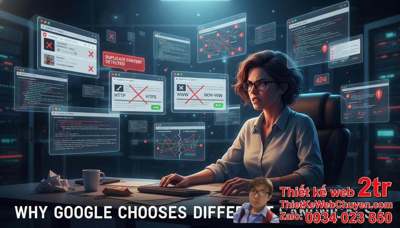 Tại Sao Google Chọn Canonical Khác Với Mình Đặt?