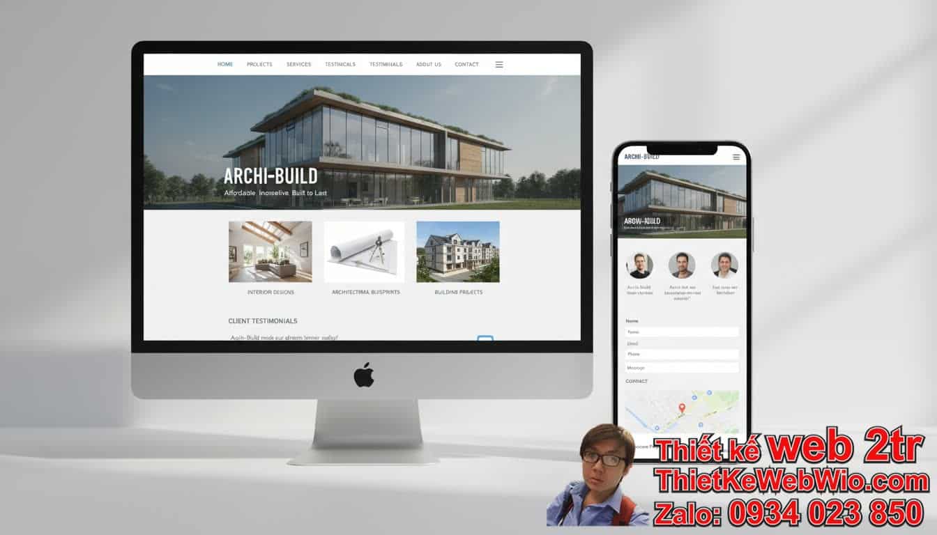 Tại sao thiết kế web công ty xây dựng kiến trúc giá rẻ lại quan trọng?
