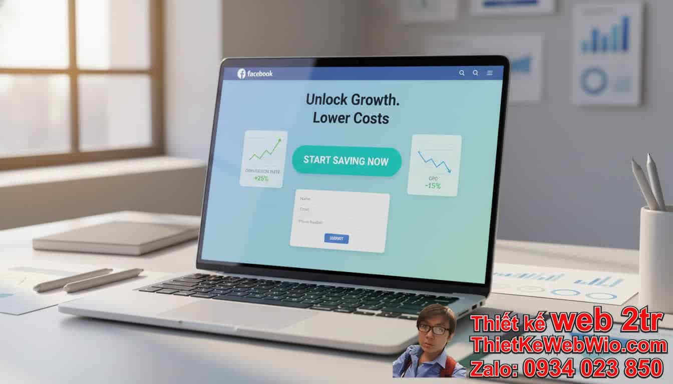 Thiết Kế Landing Page Chạy Quảng Cáo Facebook Giá Rẻ: Tại Sao Lại Cần Thiết Cho
Doanh Nghiệp Của Bạn?