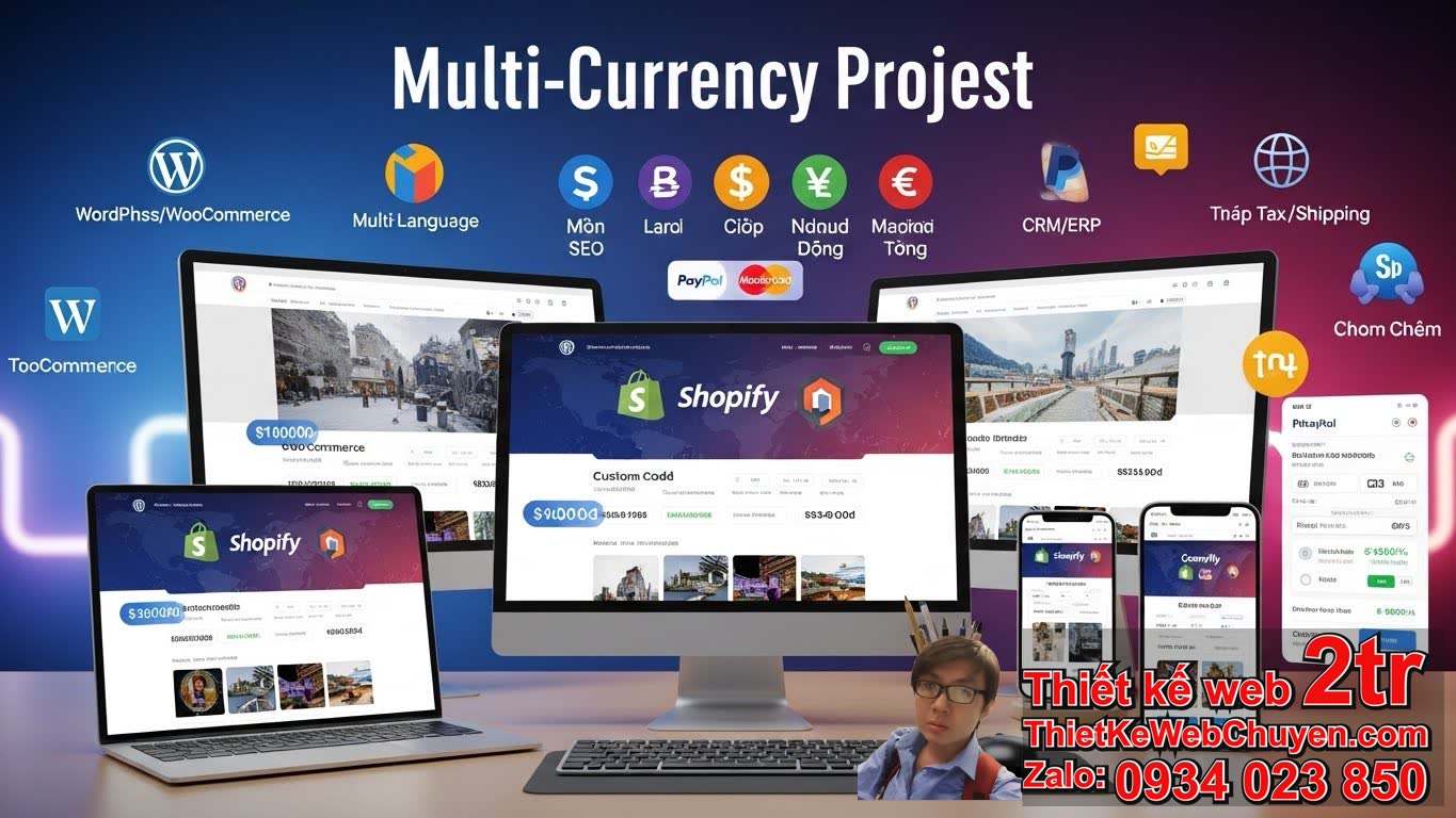 Thiết Kế Web Đa Tiền Tệ Bao Nhiêu Tiền: Các Yếu Tố Nào Ảnh Hưởng Đến Chi Phí?