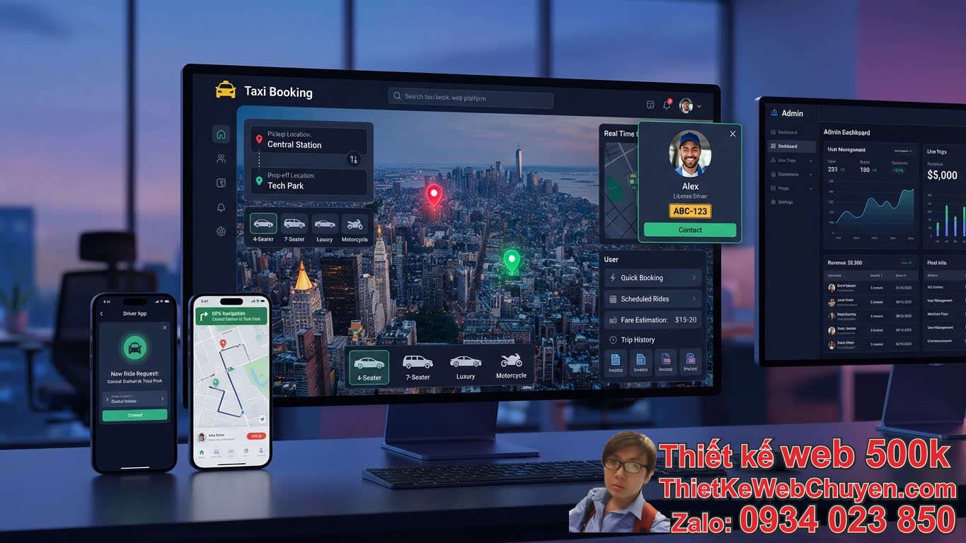 Thiết kế web đặt taxi online cần những tính năng cốt lõi nào? Thiết kế web đặt taxi online cần những tính năng cốt lõi nào?