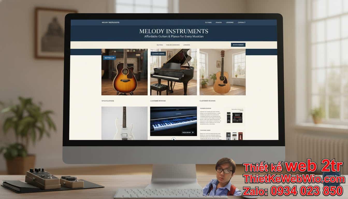 Thiết Kế Web Bán Đàn Guitar Piano Giá Rẻ Có Thật Sự Hiệu Quả? Thiết Kế Web Bán Đàn Guitar Piano Giá Rẻ Có Thật Sự Hiệu Quả?