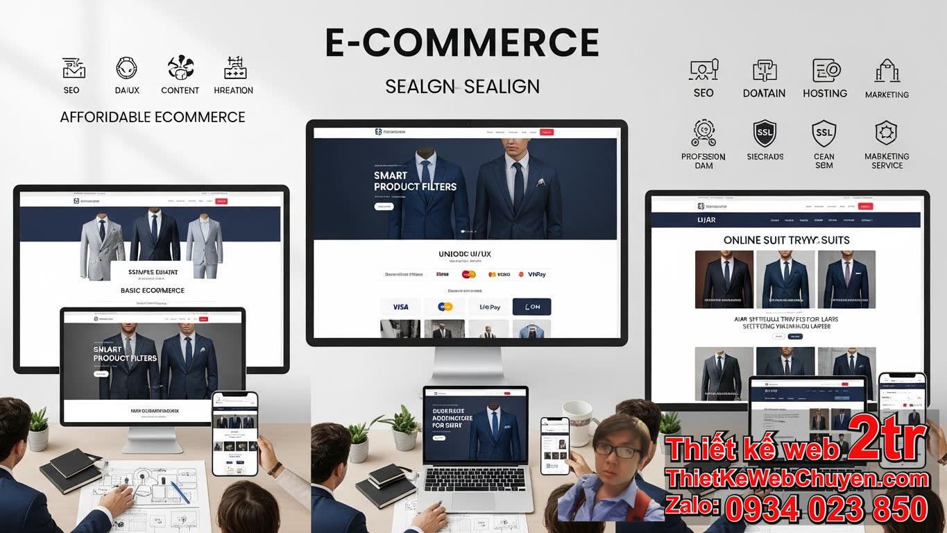 Thiết kế web bán áo vest bao nhiêu tiền phụ thuộc vào những yếu tố nào?