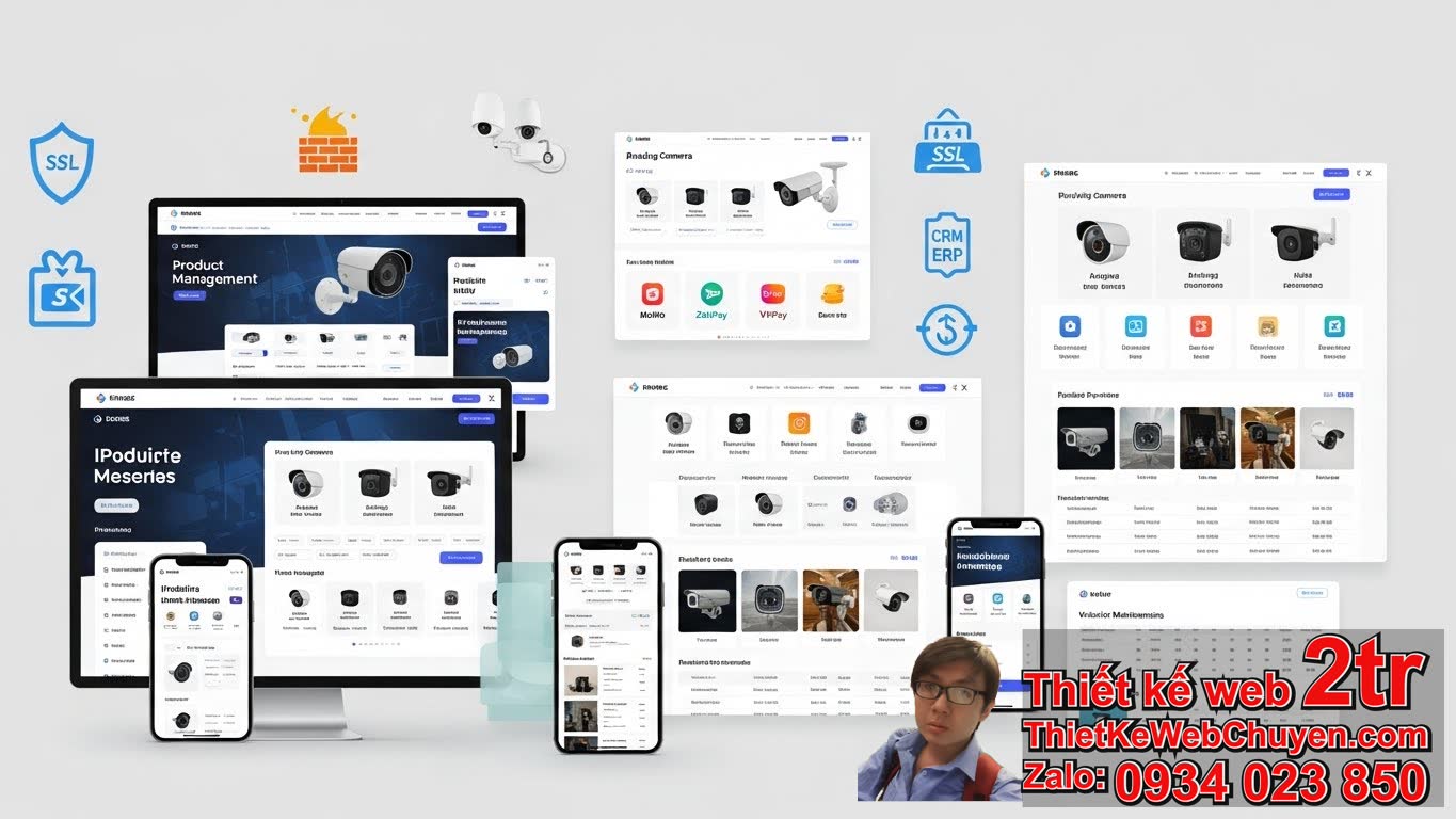 thiết kế web bán camera thiết bị giám sát bao nhiêu tiền: Các yếu tố ảnh hưởng?