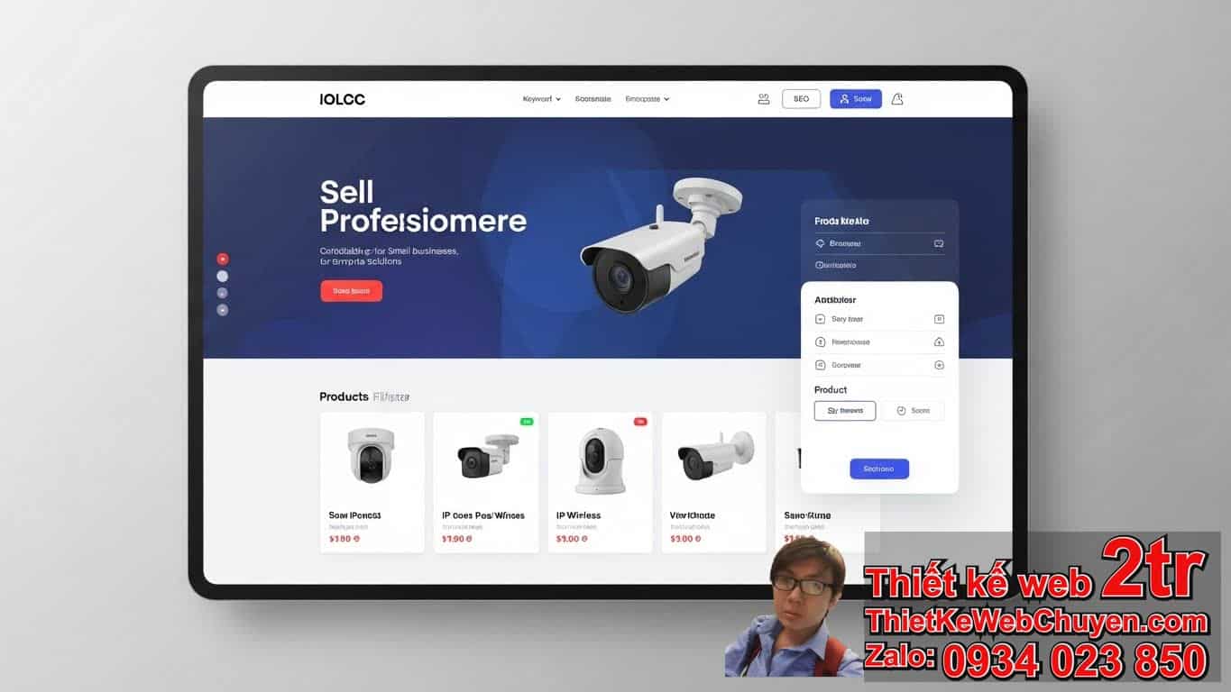 Thiết kế web bán camera thiết bị giám sát bao nhiêu tiền và những yếu tố ảnh
hưởng?