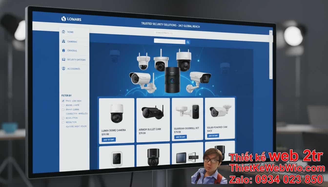 Thiết kế web bán camera thiết bị giám sát giá rẻ: Tại sao lại cần thiết cho
doanh nghiệp của bạn? Thiết kế web bán camera thiết bị giám sát giá rẻ: Tại sao lại cần thiết cho
doanh nghiệp của bạn?