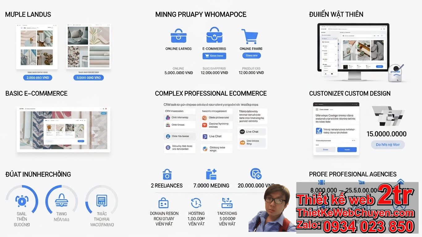 Thiết kế web bán giấy dán tường bao nhiêu tiền & Các yếu tố ảnh hưởng?