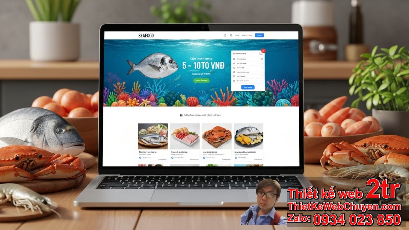 Thiết kế web bán hải sản bao nhiêu tiền cơ bản?