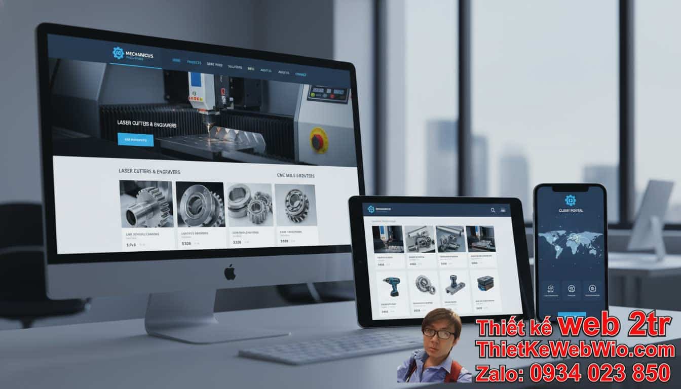 Thiết Kế Web Bán Hàng Cơ Khí Giá Rẻ: Tại Sao Lại Quan Trọng Cho Doanh Nghiệp Cơ
Khí? Thiết Kế Web Bán Hàng Cơ Khí Giá Rẻ: Tại Sao Lại Quan Trọng Cho Doanh Nghiệp Cơ
Khí?