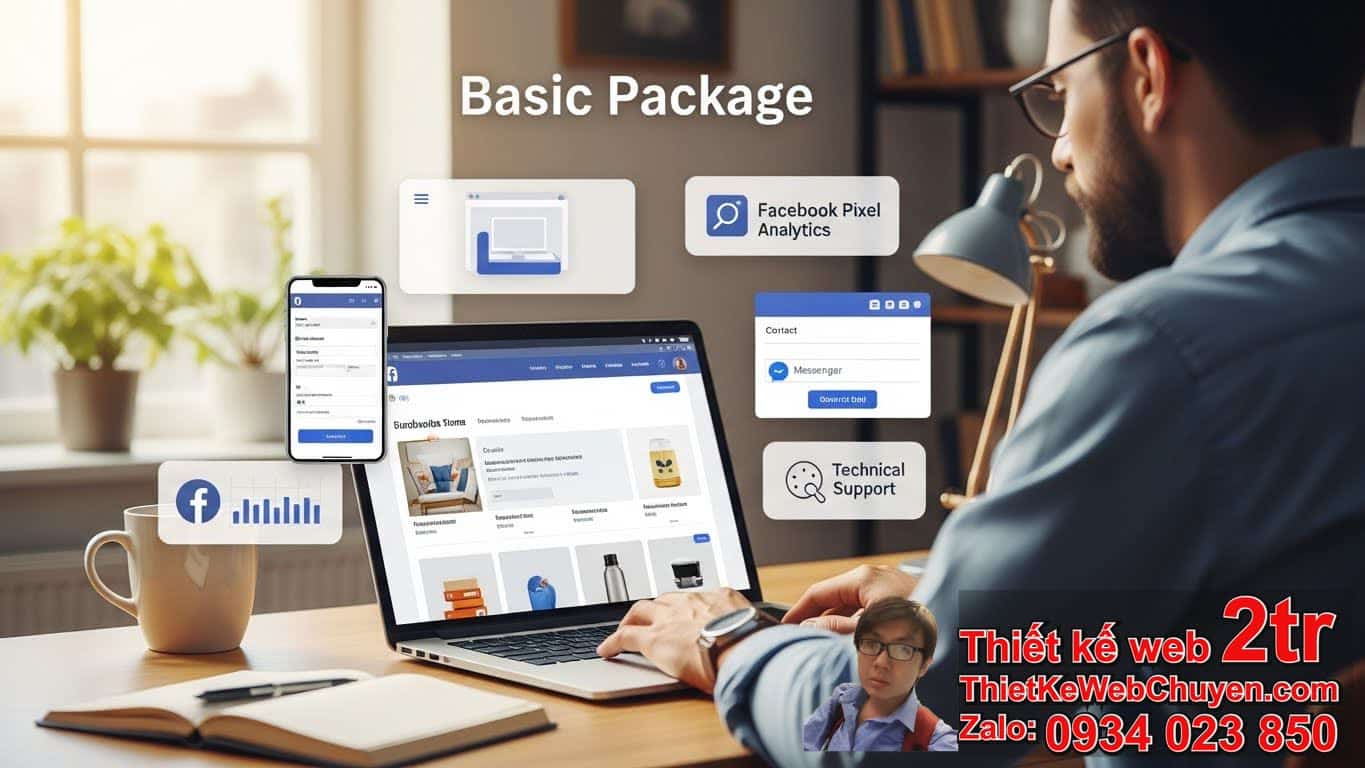 Thiết Kế Web Bán Hàng Facebook Bao Nhiêu Tiền Cho Các Gói Cơ Bản?