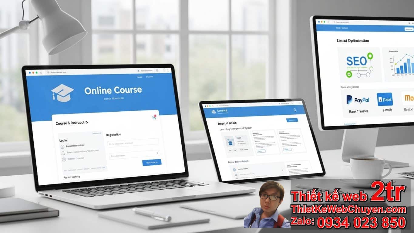 Thiết Kế Web Bán Khóa Học Bao Nhiêu Tiền Cơ Bản?