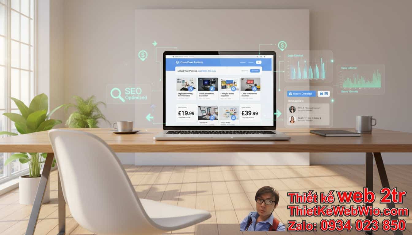 Thiết kế web bán khóa học video giá rẻ có thực sự hiệu quả? Thiết kế web bán khóa học video giá rẻ có thực sự hiệu quả?