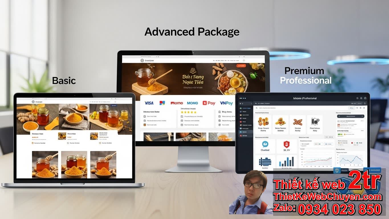 Thiết kế web bán Mật ong tinh bột nghệ bao nhiêu tiền? Bảng giá chi tiết và các
yếu tố ảnh hưởng