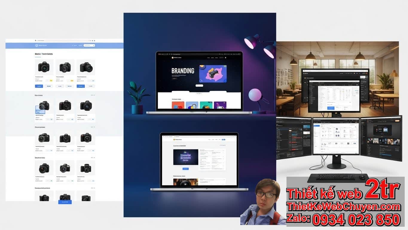 Thiết kế web bán máy ảnh máy quay phim bao nhiêu tiền? Tổng quan về chi phí