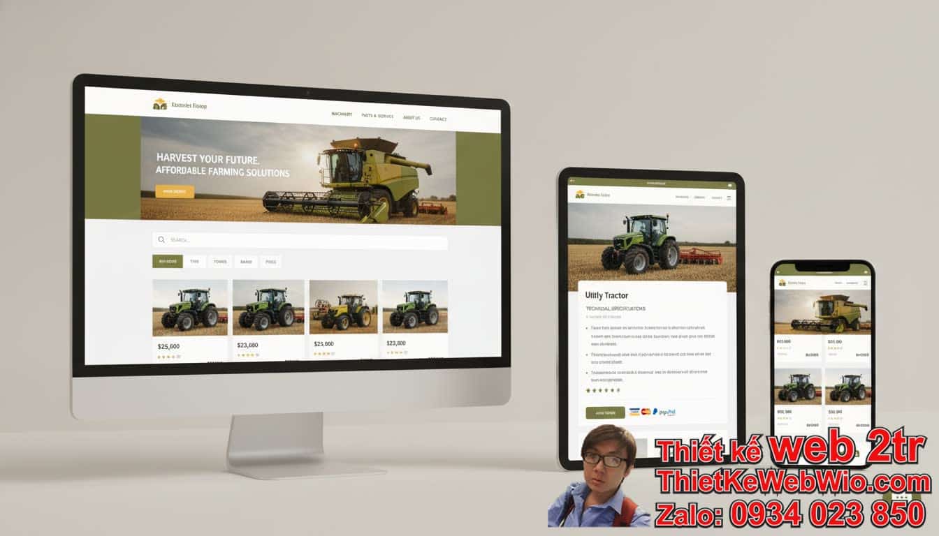 Thiết Kế Web Bán Máy Móc Nông nghiệp Giá Rẻ: Tại Sao Lại Quyết Định Chọn? Thiết Kế Web Bán Máy Móc Nông nghiệp Giá Rẻ: Tại Sao Lại Quyết Định Chọn?