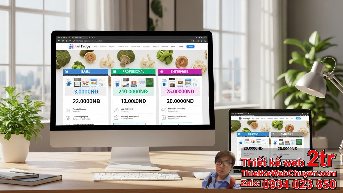 Thiết kế web bán nấm lim xanh bao nhiêu tiền? Tổng quan về chi phí