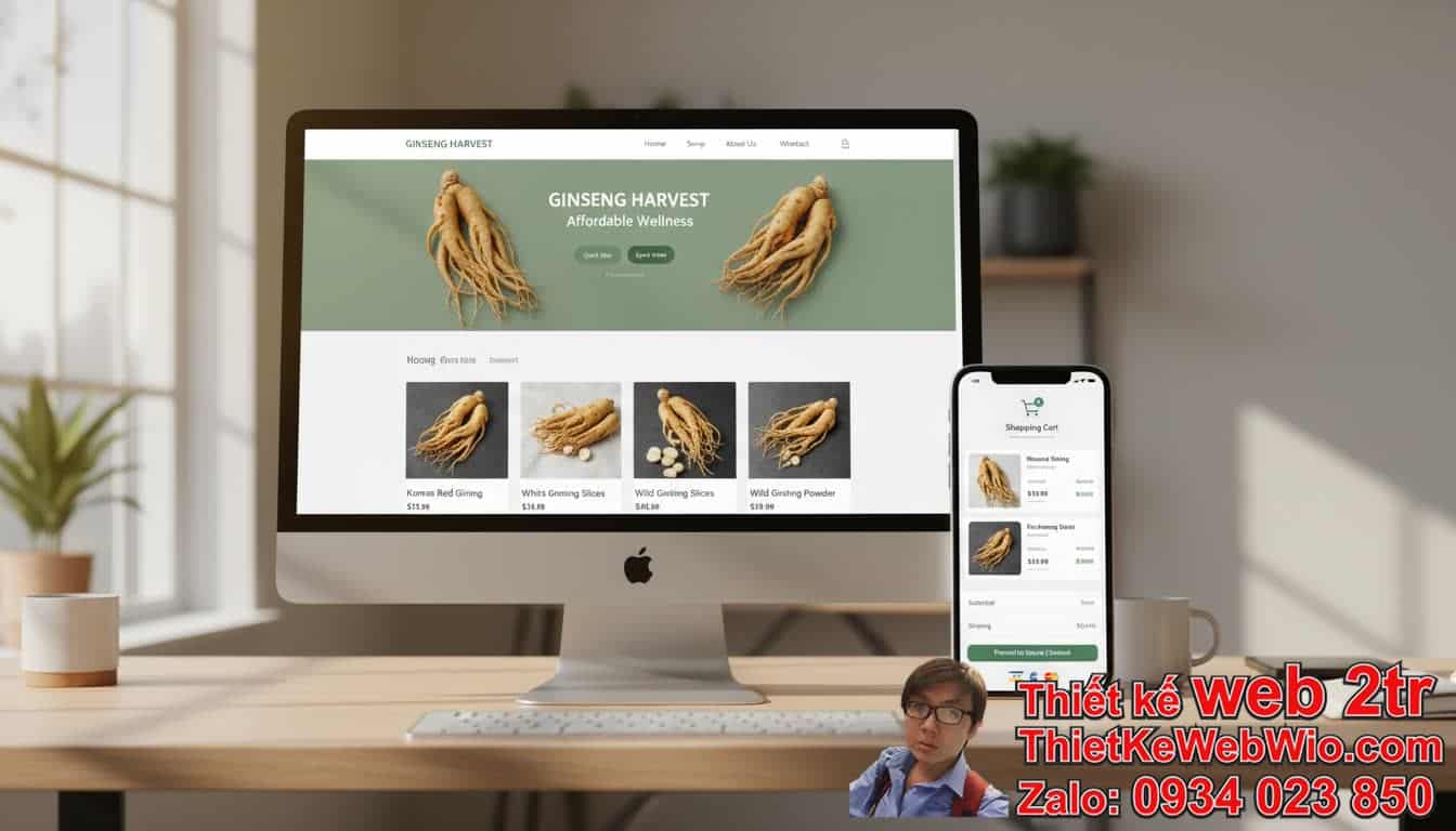 Thiết Kế Web Bán Nhân Sâm Giá Rẻ Có Thực Sự Hiệu Quả Không? Thiết Kế Web Bán Nhân Sâm Giá Rẻ Có Thực Sự Hiệu Quả Không?
