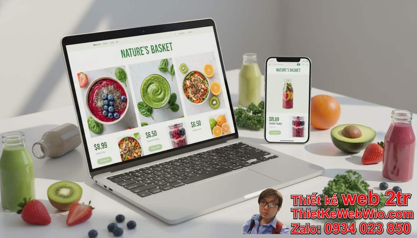 Thiết Kế Web Bán Đồ Ăn và Đồ Uống Healthy Giá Rẻ: Tại Sao Lại Quan Trọng Trong
Xu Hướng Sống Hiện Đại?