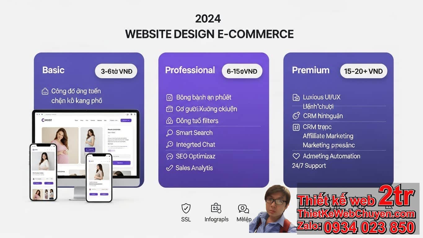Thiết Kế Web Bán Đồ Bầu Bao Nhiêu Tiền? Bảng Giá Chi Tiết Năm 2024
