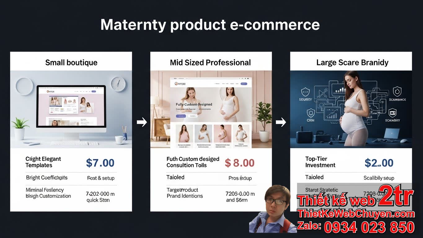 Thiết Kế Web Bán Đồ Bầu Bao Nhiêu Tiền? Mức Giá Cơ Bản và Các Gói Dịch Vụ