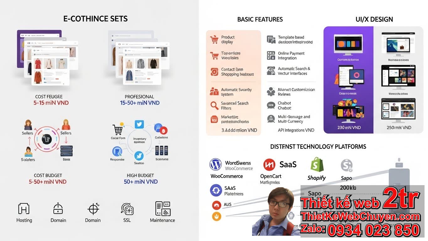 Thiết kế web bán đồ bộ bao nhiêu tiền: Các yếu tố ảnh hưởng đến chi phí?