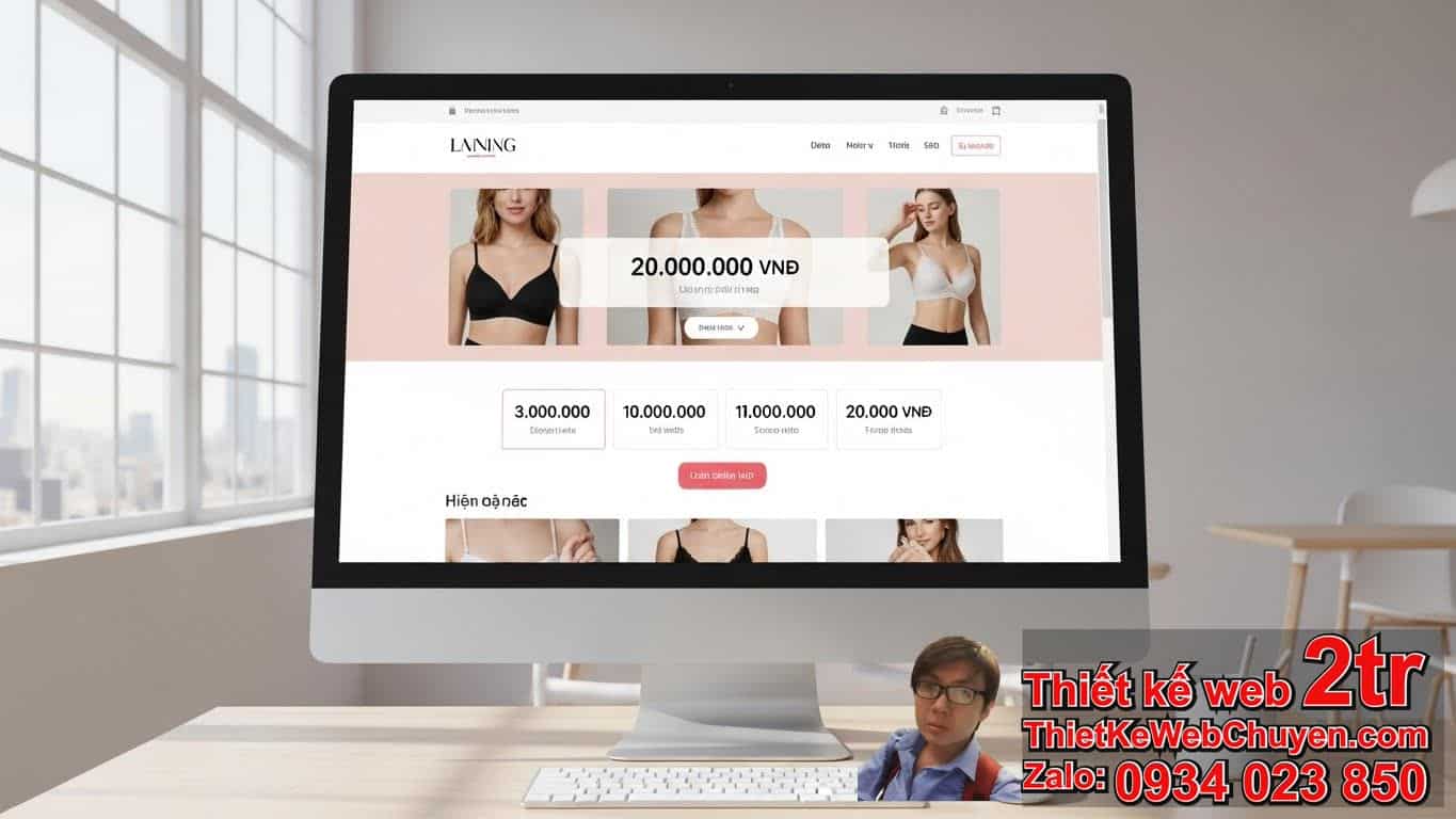 Thiết kế web bán Đồ lót nữ bao nhiêu tiền?