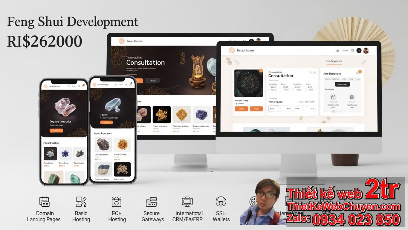 Thiết kế web bán đồ phong thủy bao nhiêu tiền với các yếu tố ảnh hưởng?