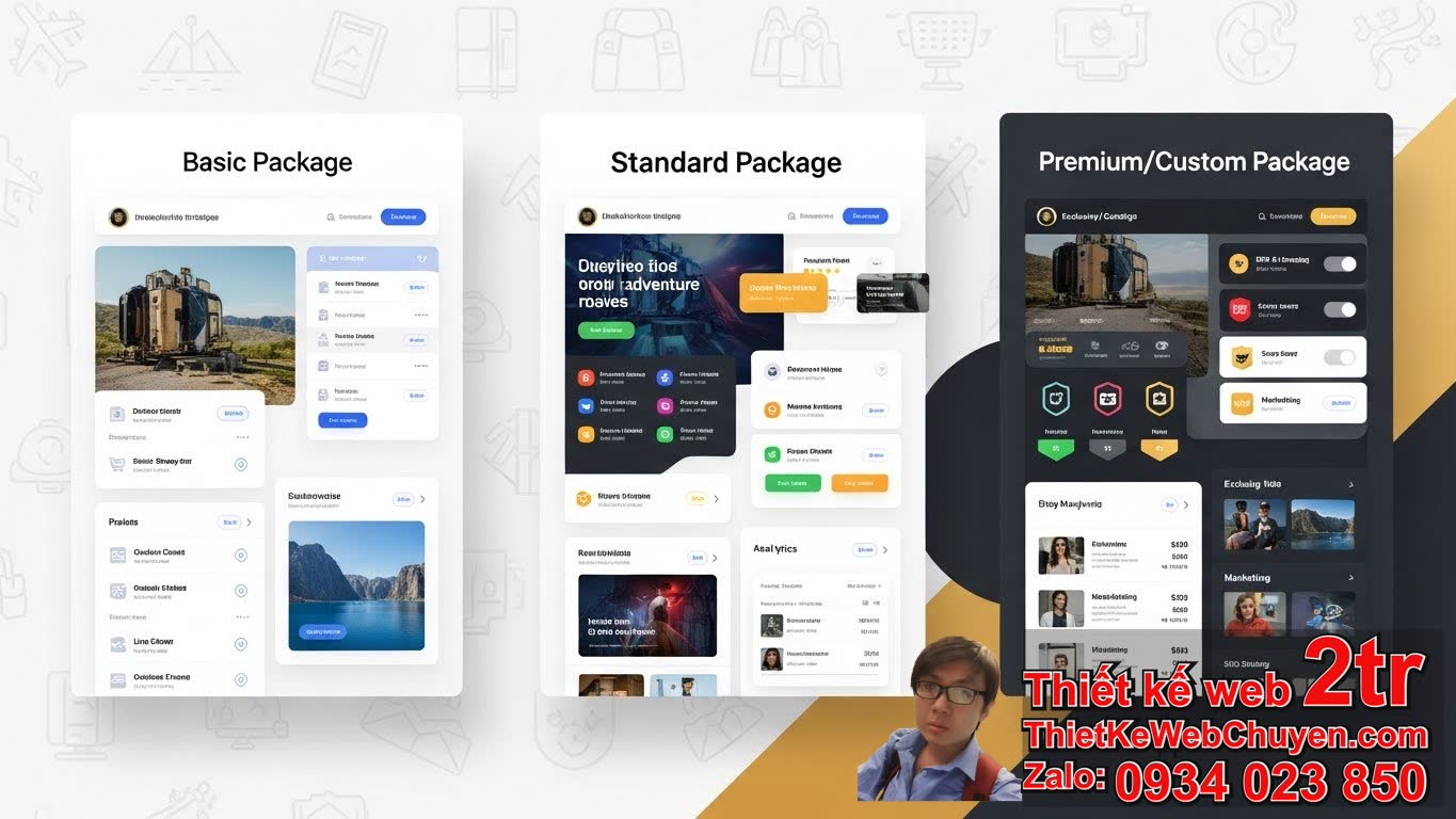 Thiết Kế Web Bán Đồ Phượt Du Lịch Bao Nhiêu Tiền Theo Từng Gói Dịch Vụ?