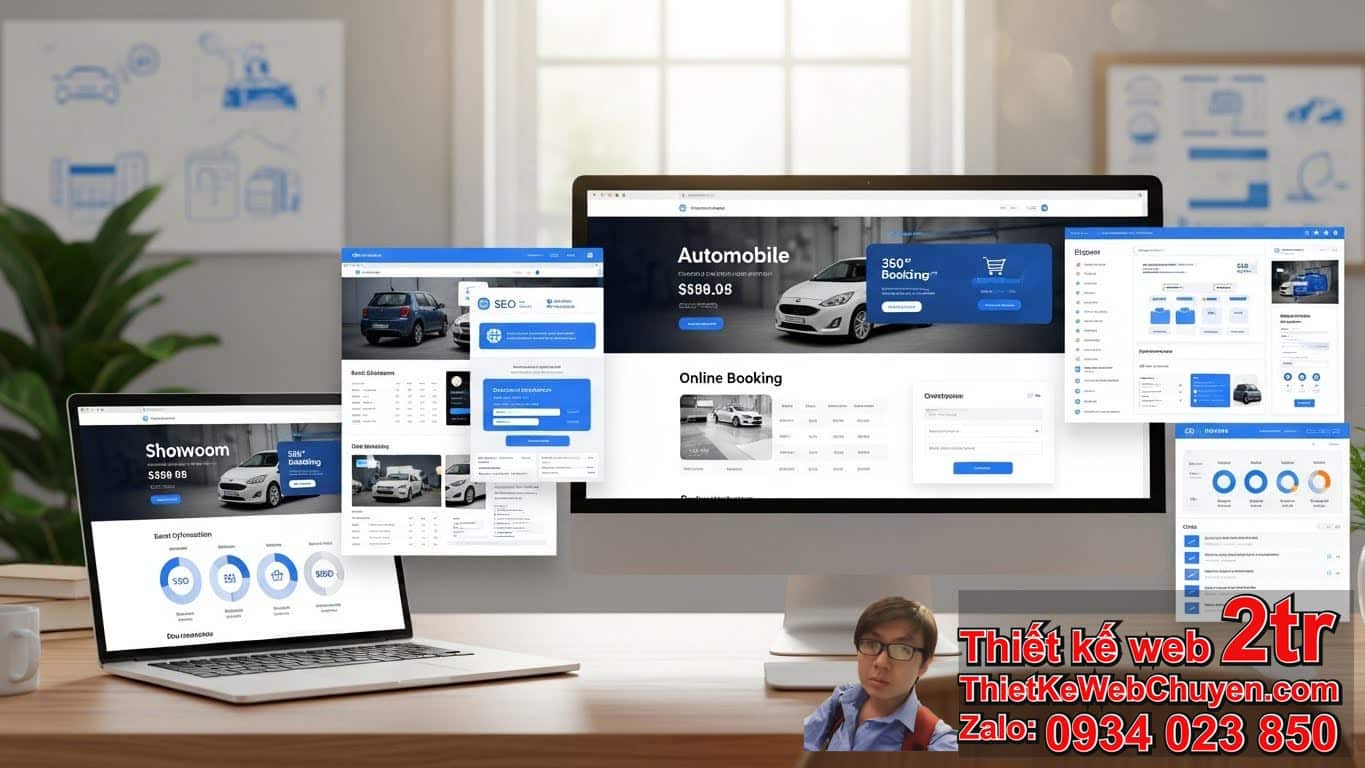 Thiết kế web bán ô tô xe hơi bao nhiêu tiền? Tổng quan về chi phí