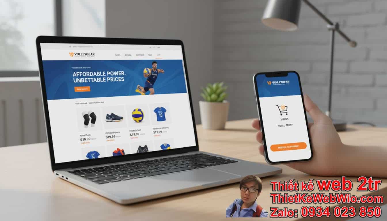 Thiết Kế Web Bán Phụ Kiện Bóng Chuyền Giá Rẻ: Tại Sao Lại Là Lựa Chọn Tối Ưu?