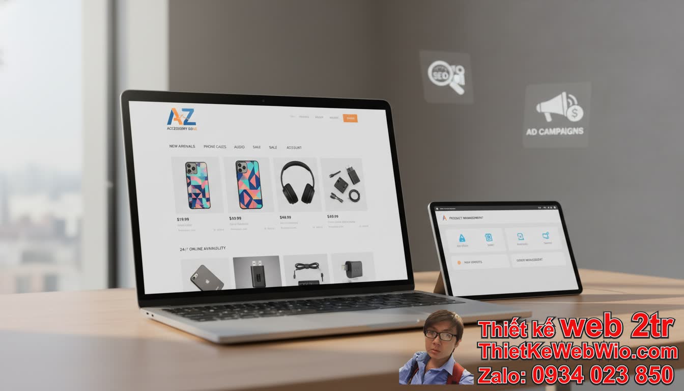 Thiết kế Web Bán Phụ Kiện Giá Rẻ Có Khó Không? Lợi Ích Của Một Website Chuyên
Nghiệp