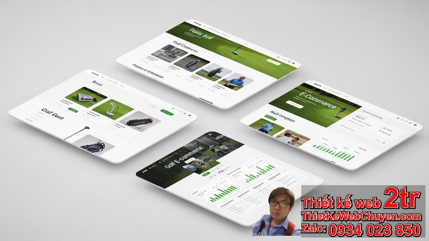 Thiết kế web bán phụ kiện golf bao nhiêu tiền? Bảng giá chi tiết và các yếu tố
ảnh hưởng