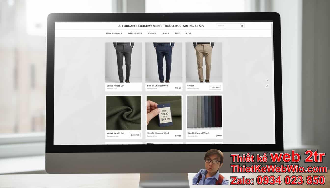 Thiết kế web bán quần dài quần âu giá rẻ: Tại sao lại quan trọng cho thương hiệu
của bạn? Thiết kế web bán quần dài quần âu giá rẻ: Tại sao lại quan trọng cho thương hiệu
của bạn?