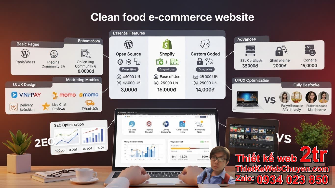 Thiết Kế Web Bán Thực Phẩm Sạch Bao Nhiêu Tiền? Yếu Tố Nào Ảnh Hưởng Đến Chi
Phí?