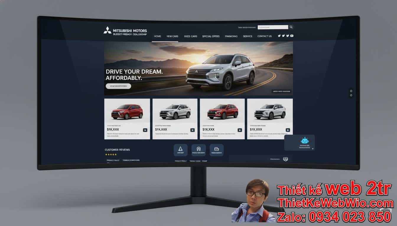 Thiết Kế Web Bán Xe Ô Tô Mitsubishi Giá Rẻ: Tại Sao Lại Quan Trọng? Thiết Kế Web Bán Xe Ô Tô Mitsubishi Giá Rẻ: Tại Sao Lại Quan Trọng?