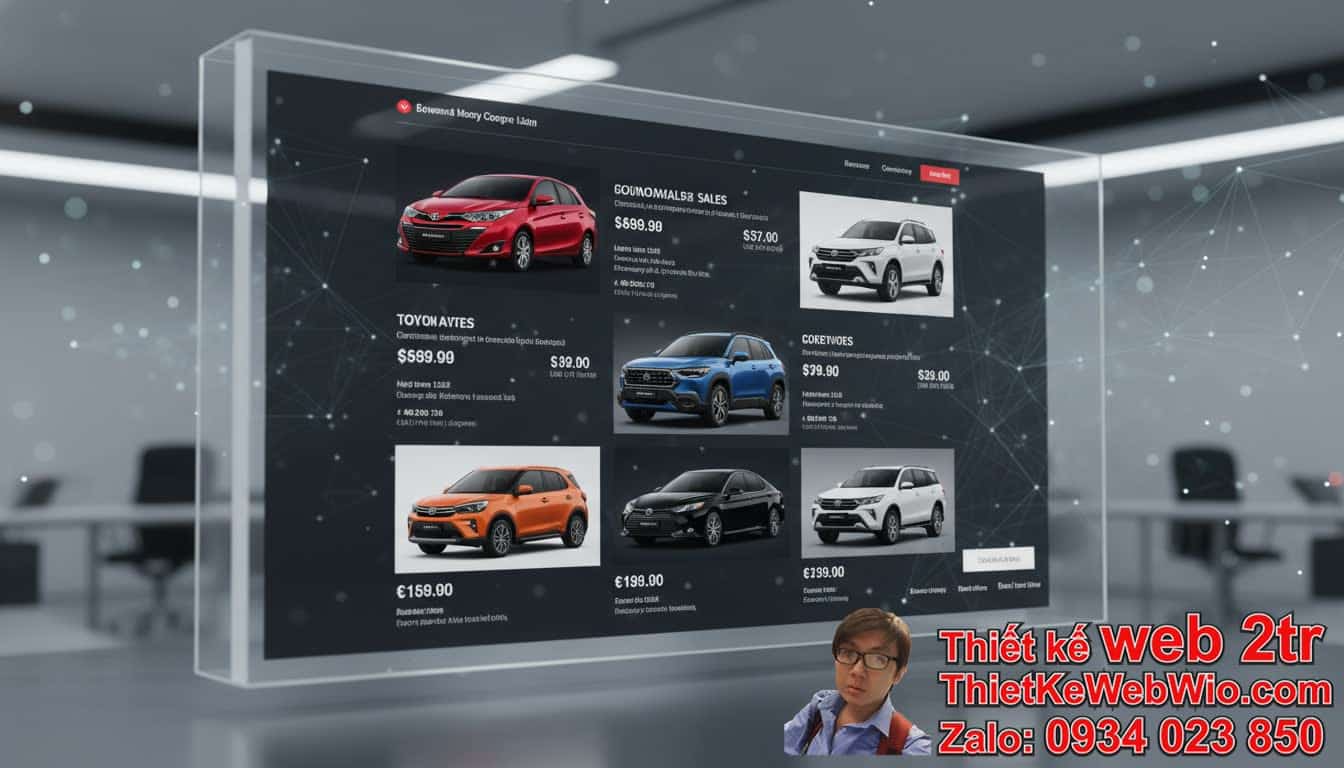 Thiết kế web bán xe ô tô Toyota giá rẻ: Tại sao lại quan trọng trong thời đại
số? Thiết kế web bán xe ô tô Toyota giá rẻ: Tại sao lại quan trọng trong thời đại
số?