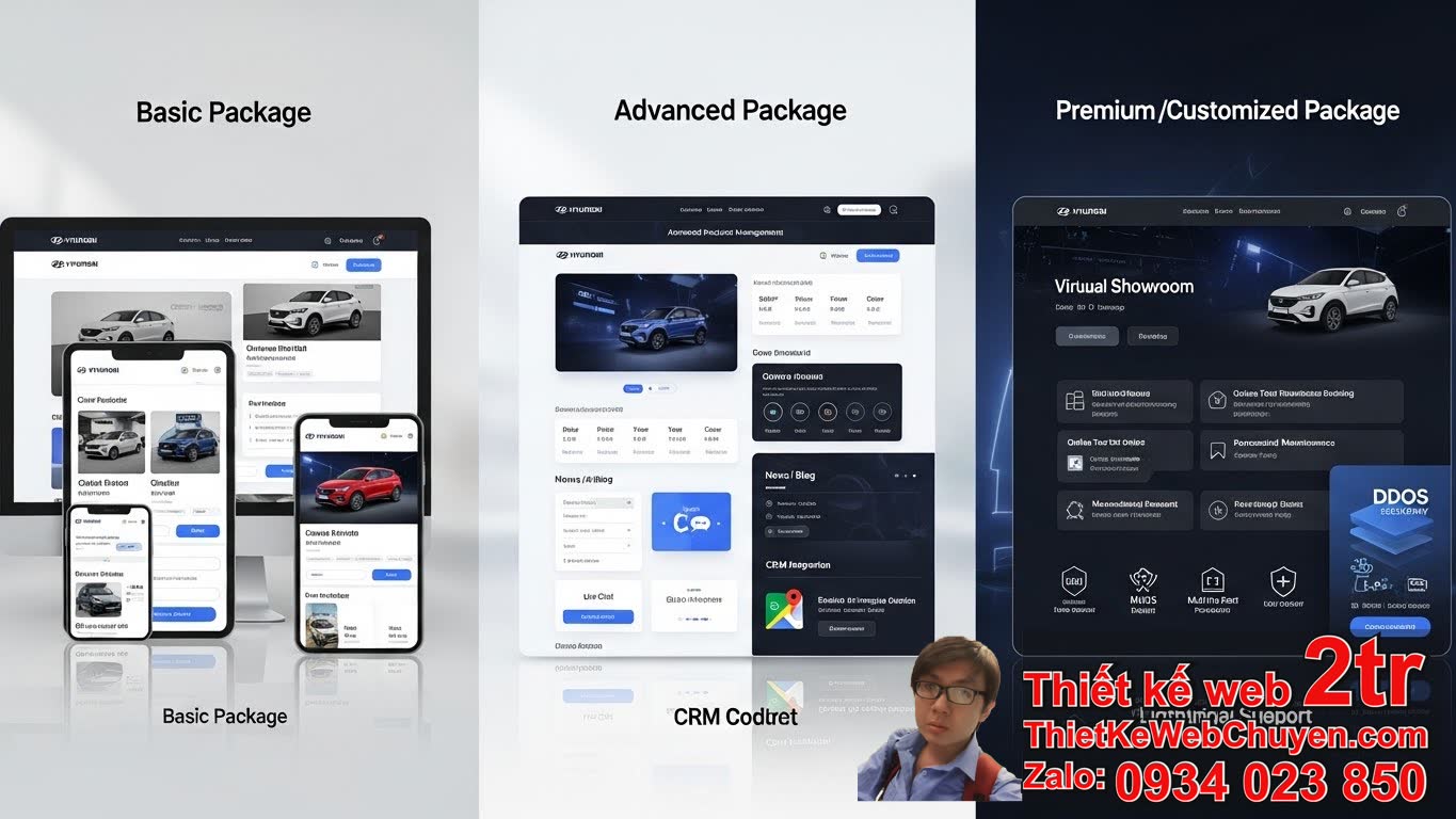 Thiết Kế Web Bán Xe Oto Hyundai Bao Nhiêu Tiền? Tổng Quan Chi Phí Thực Tế