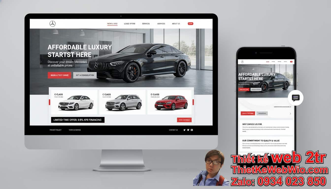 Thiết Kế Web Bán Xe Oto Mercedes Giá Rẻ Có Thực Sự Hiệu Quả? Thiết Kế Web Bán Xe Oto Mercedes Giá Rẻ Có Thực Sự Hiệu Quả?