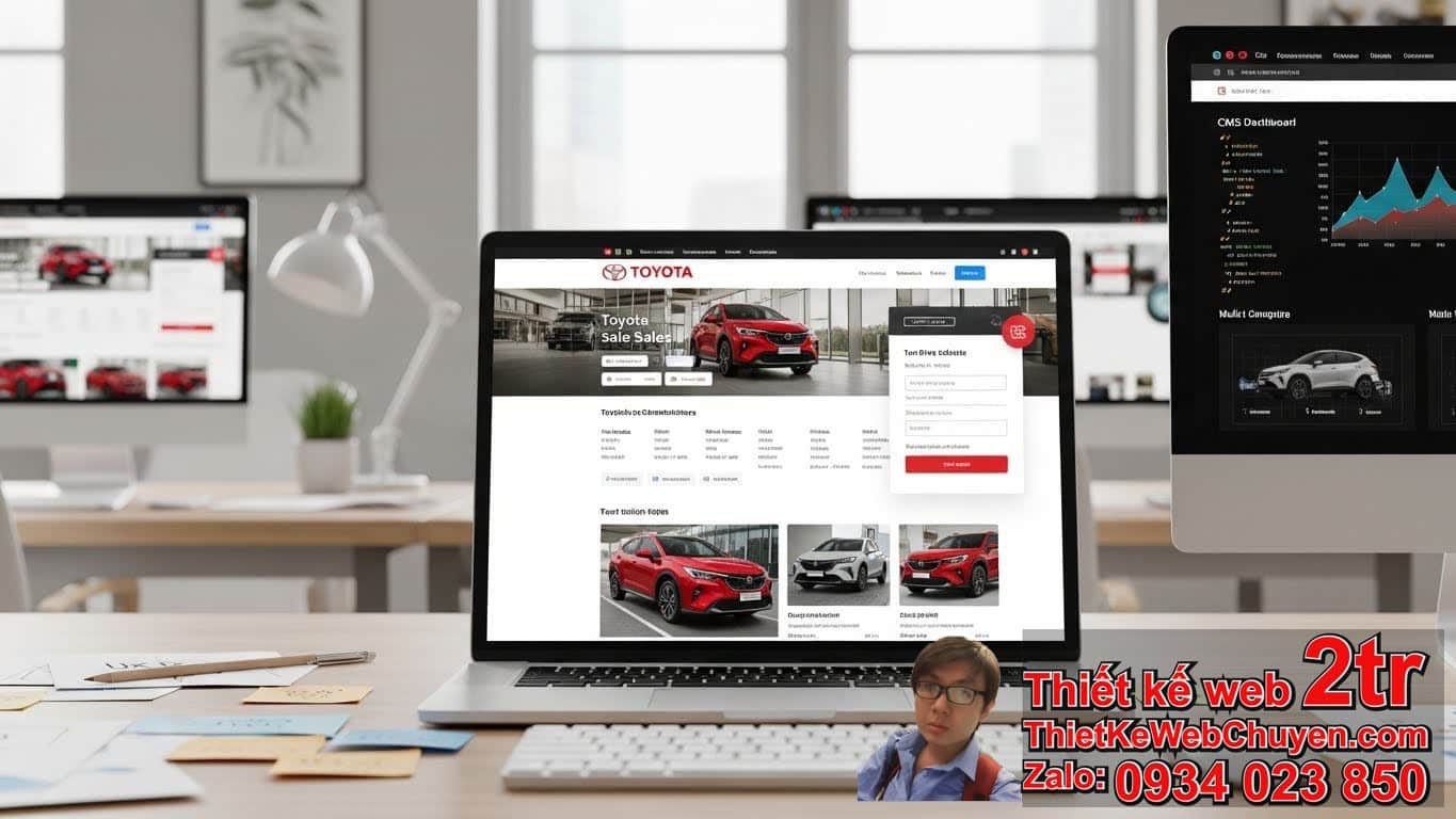 Thiết kế web bán xe oto Toyota bao nhiêu tiền: Các yếu tố ảnh hưởng đến chi phí?