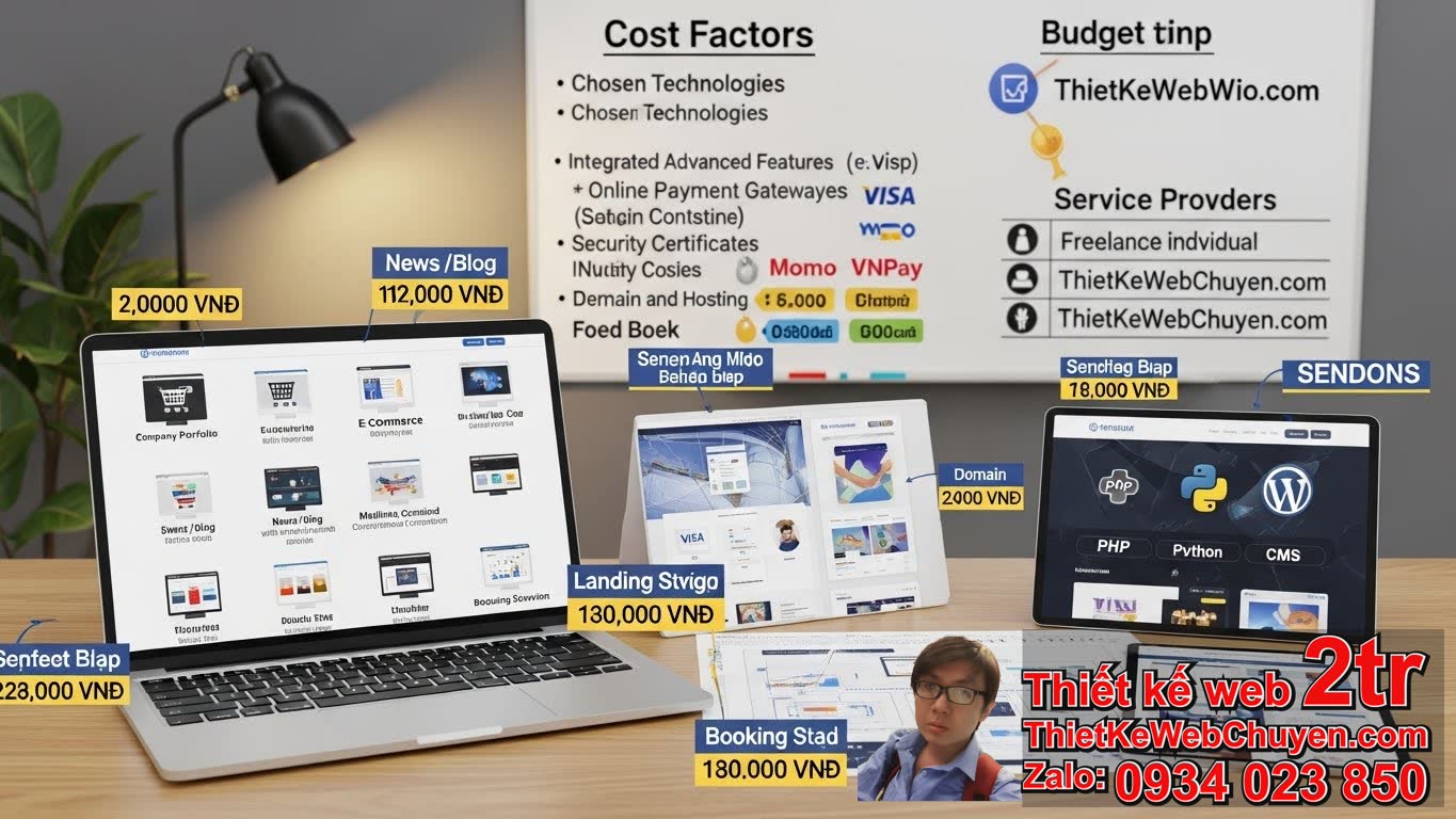 Thiết Kế Web Bao Nhiêu Tiền TPHCM Ảnh Hưởng Bởi Những Yếu Tố Nào?