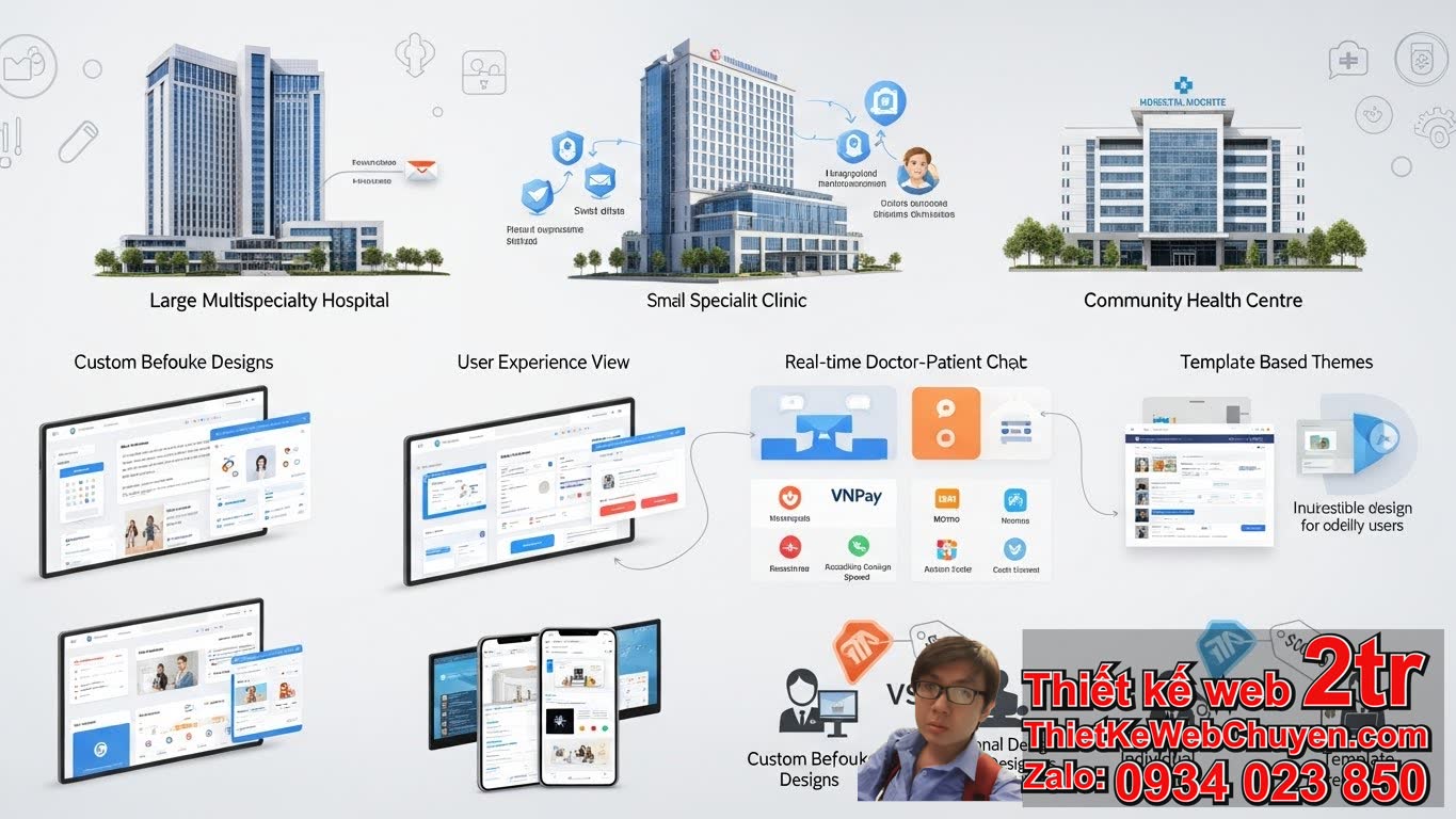 Thiết Kế Web Bệnh Viện Bao Nhiêu Tiền: Các yếu tố ảnh hưởng?