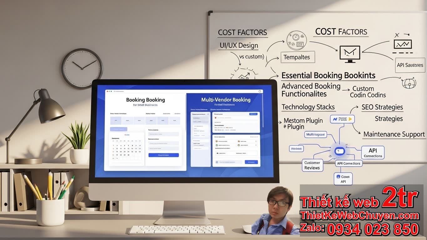 Thiết kế web booking đặt lịch bao nhiêu tiền với các yếu tố cơ bản?
