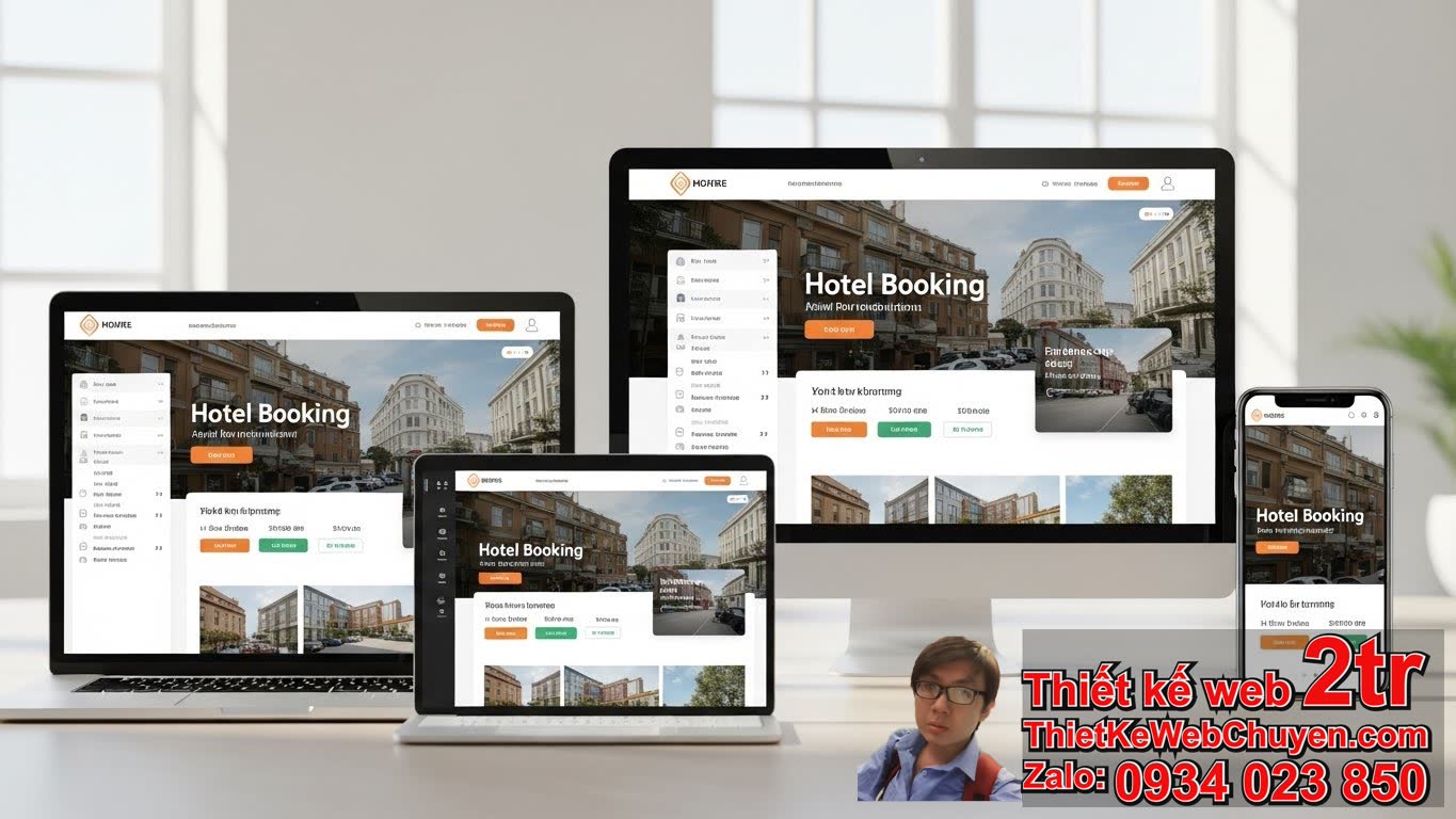 thiết kế web booking khách sạn bao nhiêu tiền – Tăng trưởng doanh thu online?