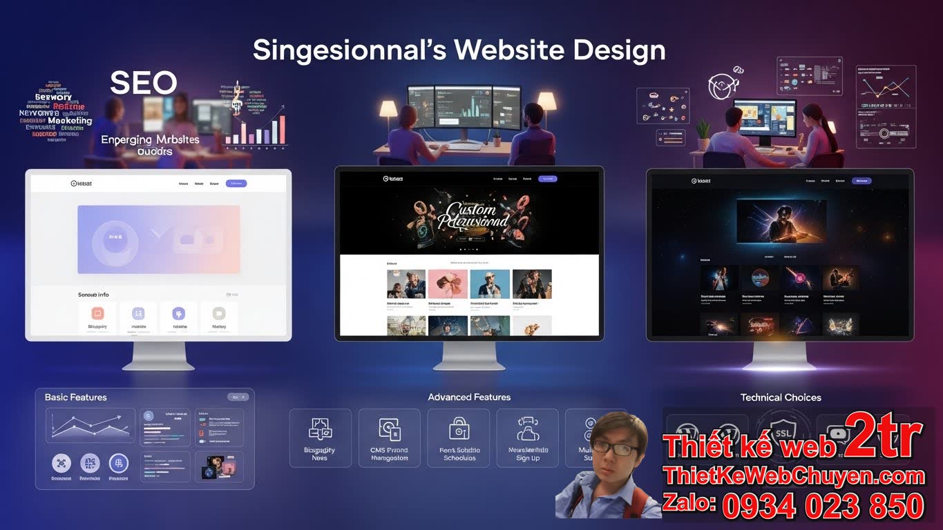 Thiết Kế Web Ca Sĩ Bao Nhiêu Tiền: Có Những Yếu Tố Nào Ảnh Hưởng Đến Chi Phí?