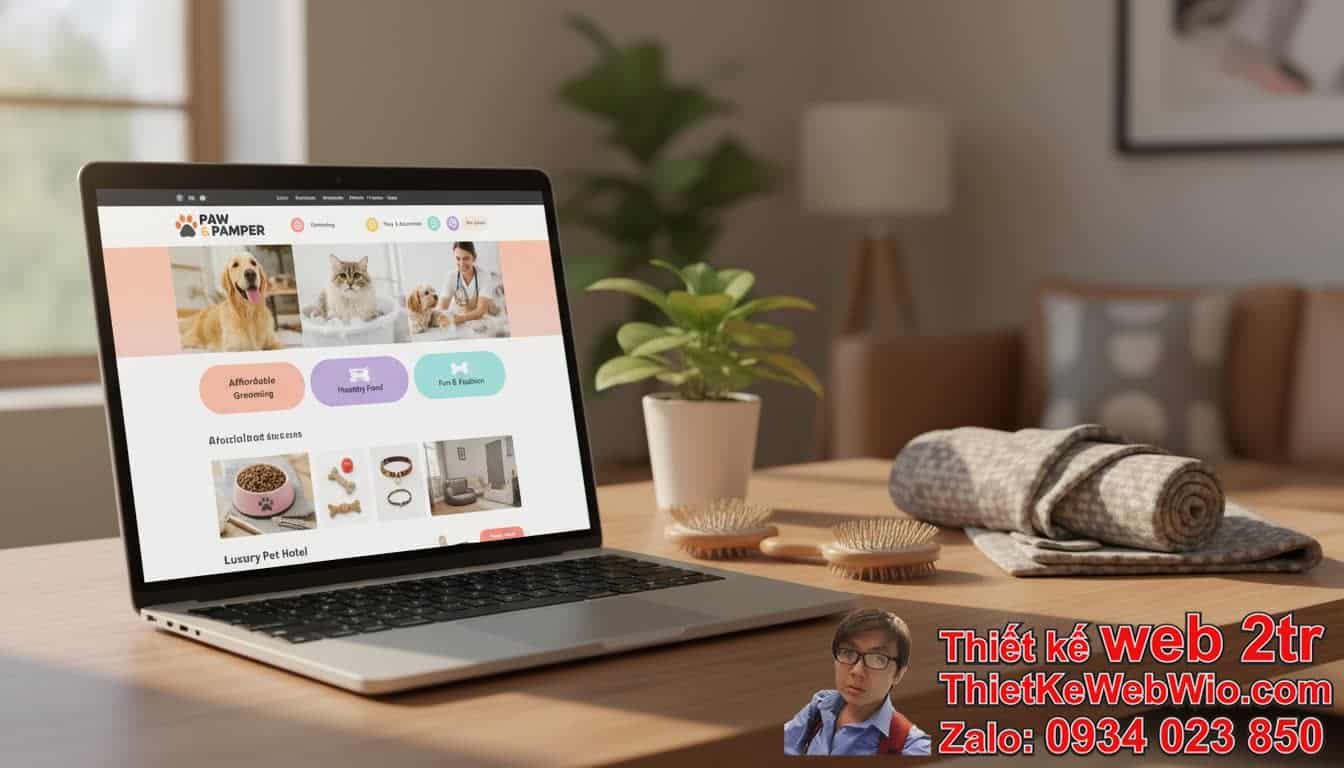 Thiết kế web chăm sóc thú cưng pet giá rẻ là gì và tại sao bạn cần nó?