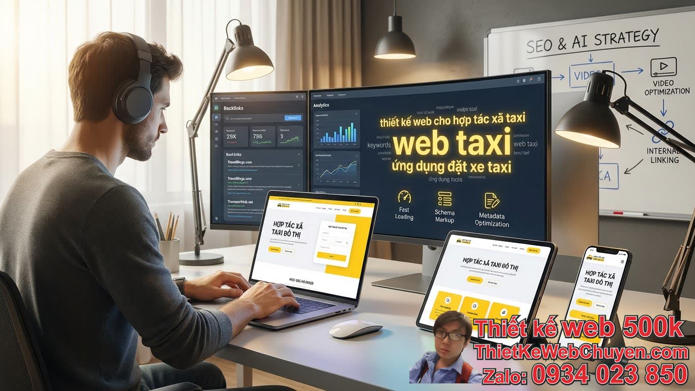Thiết Kế Web Cho Hợp Tác Xã Taxi Cần Lưu Ý Những Gì Để Chuẩn SEO và AI Overview? Thiết Kế Web Cho Hợp Tác Xã Taxi Cần Lưu Ý Những Gì Để Chuẩn SEO và AI Overview?