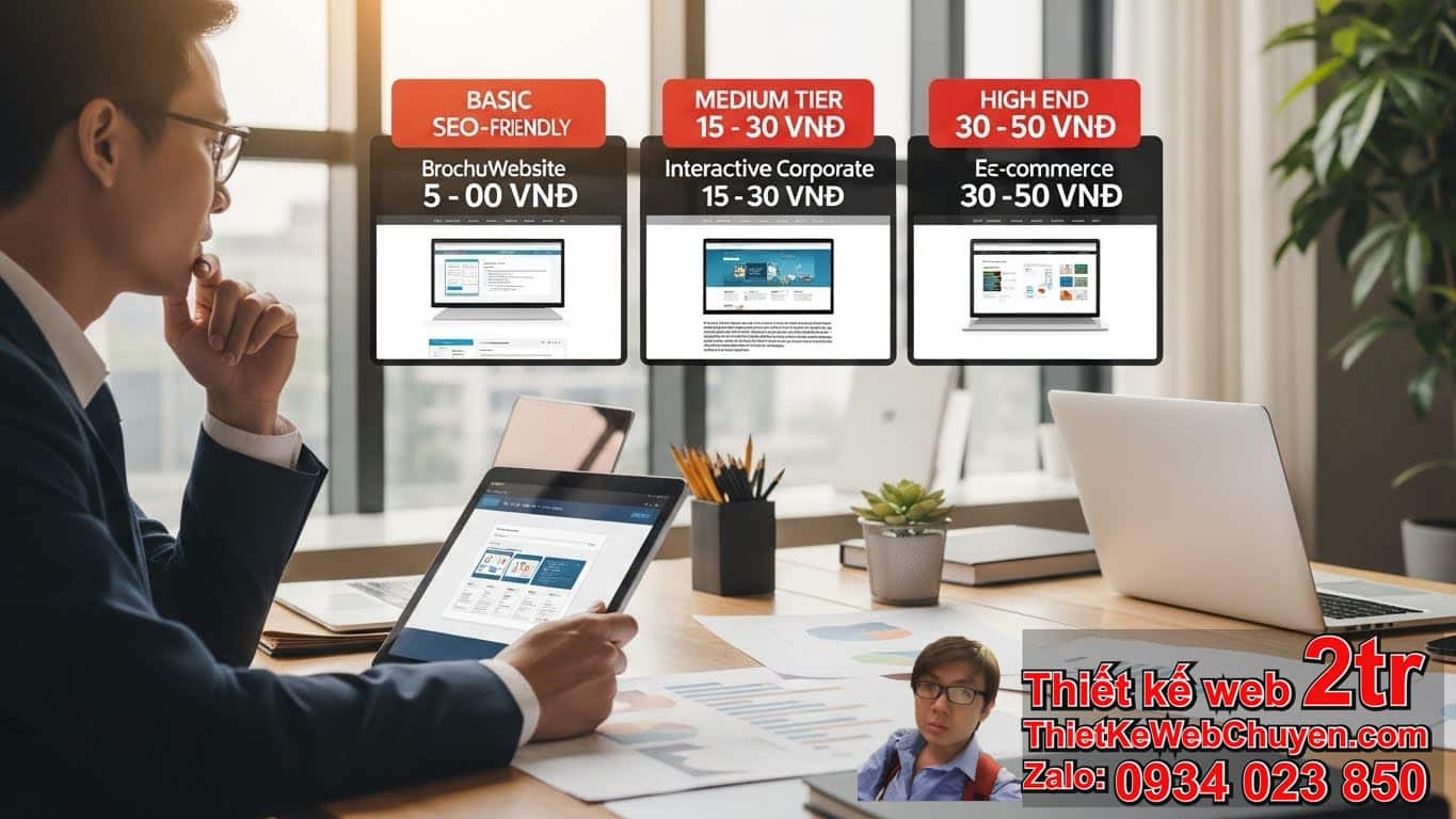 Thiết Kế Web Chuẩn Doanh Nghiệp Giá Bao Nhiêu Tại Việt Nam Hiện Nay?