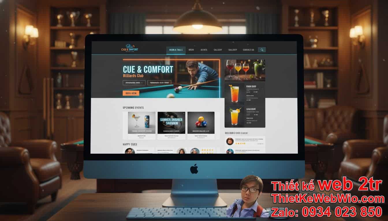 Thiết Kế Web CLB Quán Bida Billiard Giá Rẻ: Tại Sao Lại Quan Trọng Đến Thế?