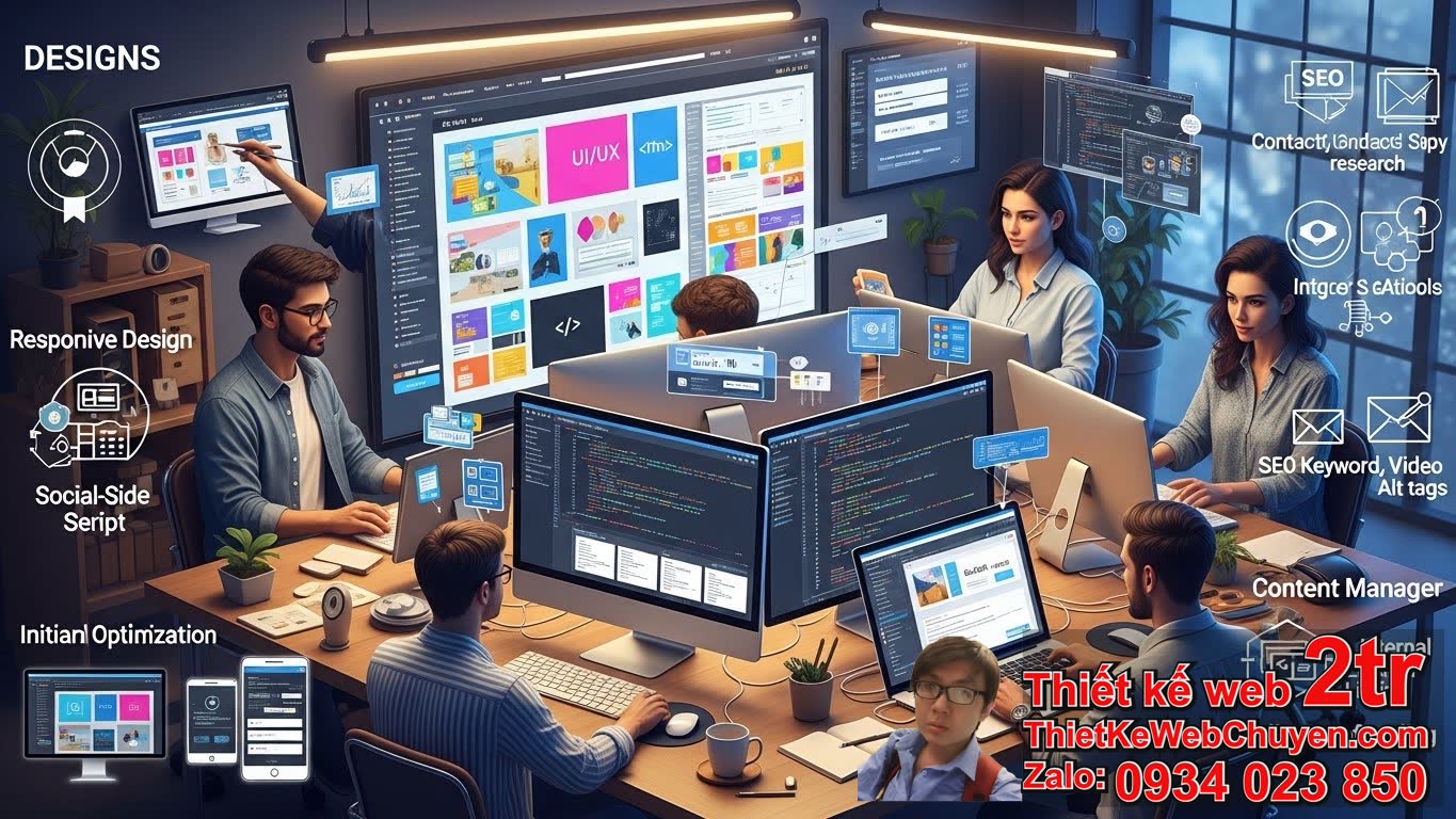 Thiết kế web có bao gồm đăng bài nội dung ban đầu không?